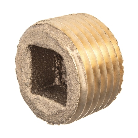 Usa Industrials Pipe Fitting - Brass - Class 125 - Square Socket Plug - 1 NPT Male ZUSA-PF-18986